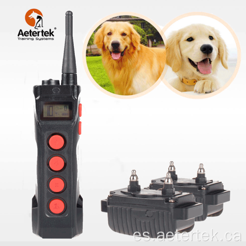 Aetertek AT-919C collar de entrenamiento remoto para perros 2 receptores